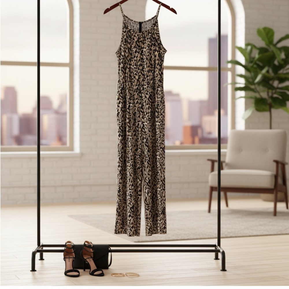 Leopard Print Jumpsuit